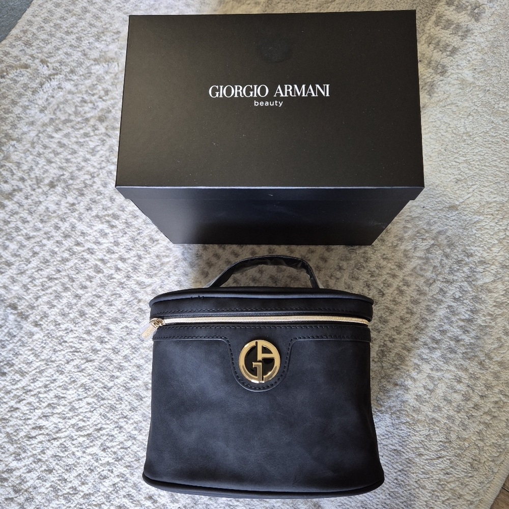 Giorgio Armani Black Cosmetic Bag